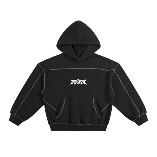 21 Contrast-Stitched Hoodie [ Black ]