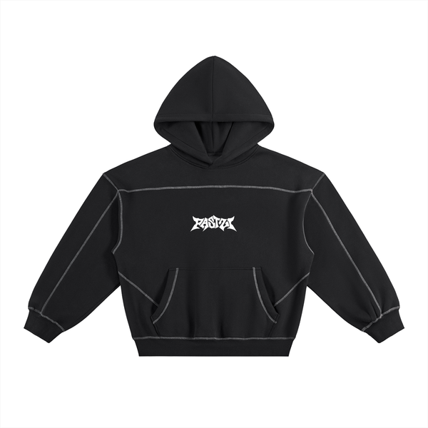 21 Contrast-Stitched Hoodie [ Black ]
