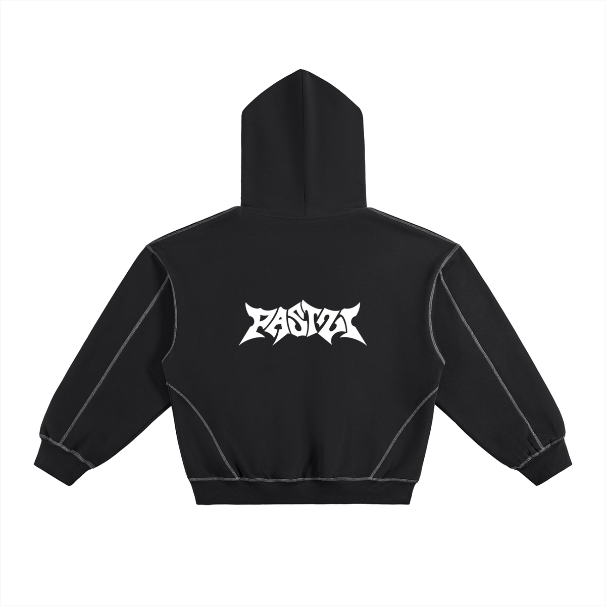 21 Contrast-Stitched Hoodie [ Black ]