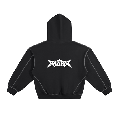 21 Contrast-Stitched Hoodie [ Black ]